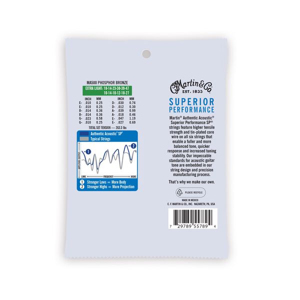 Authentic Acoustic SP® Guitar Strings Phosphor Bronze image number 1